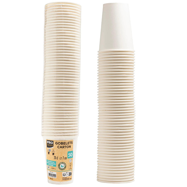 200ml White Paper Cups  - 50x Per Pack