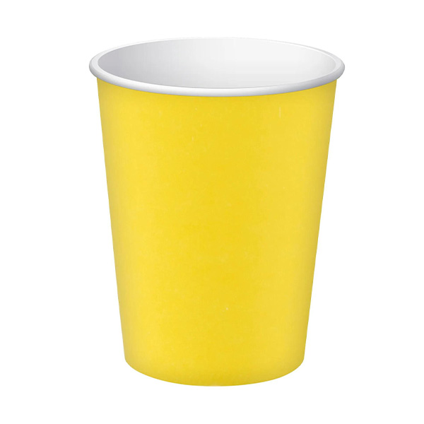 200ml Yellow Paper Cups  - 15x Per Pack