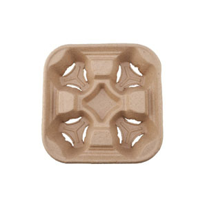 4x Cup Holders Moulded Pulp - 180x Per Case