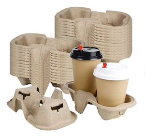 2x Cup Holders Moulded Pulp - 360x Per Case