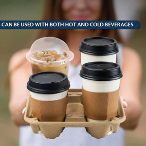 4x Cup Holders Moulded Pulp - 180x Per Case