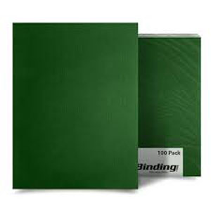 A4 Leathergrain Binding Covers 250gsm Dark Green - 100 Per Pack