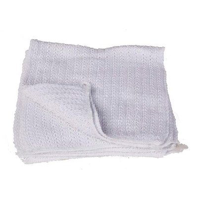 White Dish Cloths 300 x 400mm - 10x Per Pack