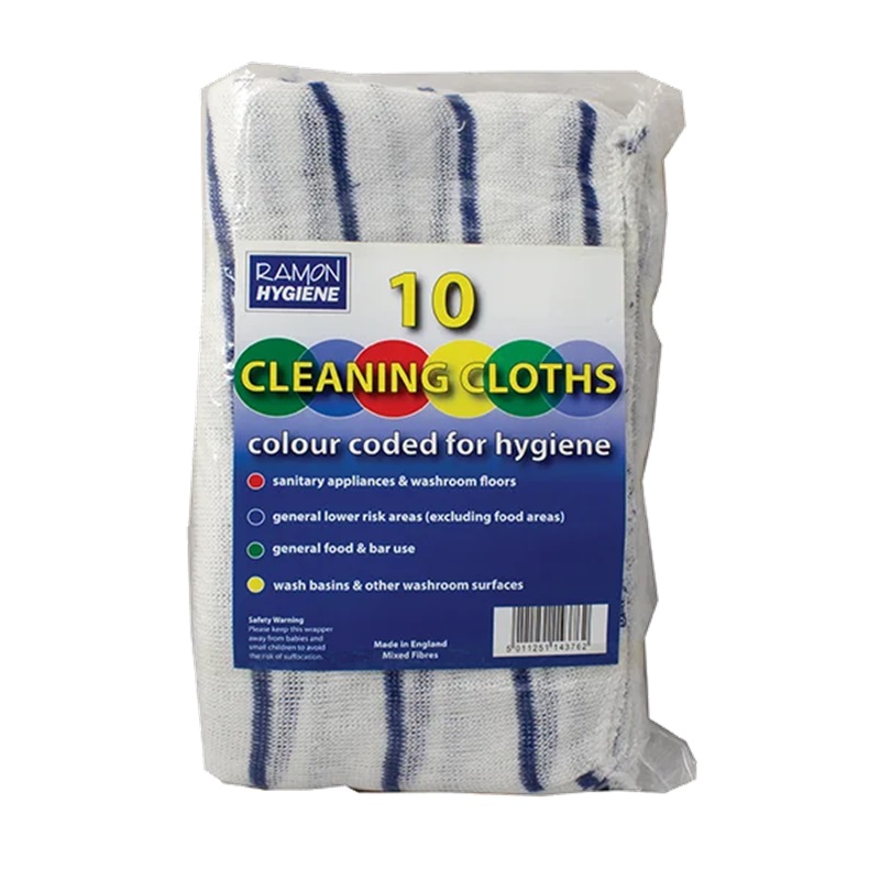 Green Dish Cloths 300 x 400mm - 10x Per Pack