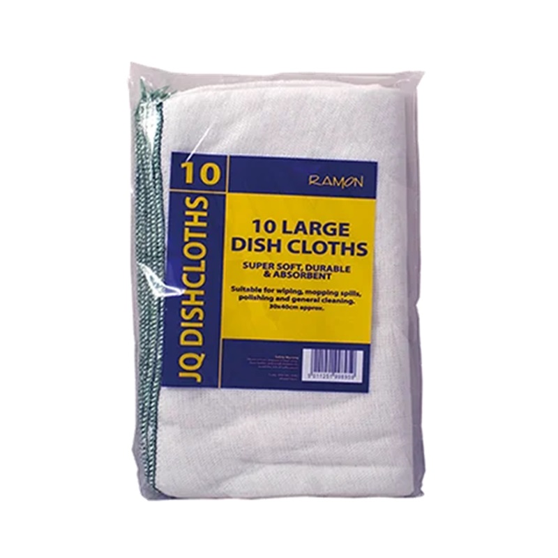 Green Dish Cloths 300 x 400mm - 10x Per Pack