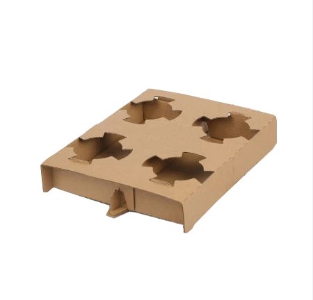 4x Cup Holders Corrugated Cardboard - 400x Per Case