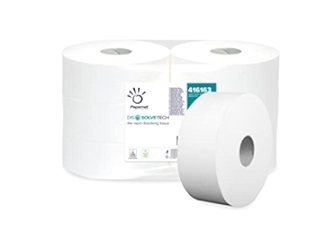 Dissolve-Tech Maxi Jumbo Toilet Rolls - 89mm x 500 Metres - 6x Rolls Per Pack