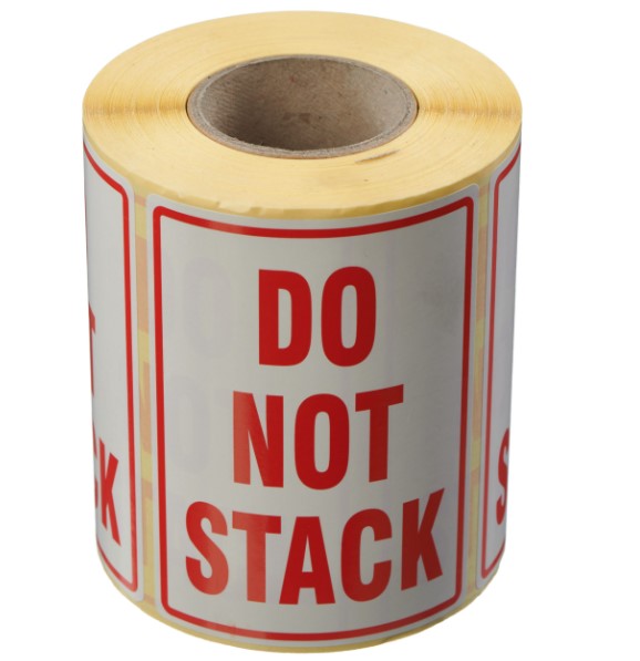 Do Not Stack - Symbol Labels - 108mm x 79mm - 500x Labels Per Roll