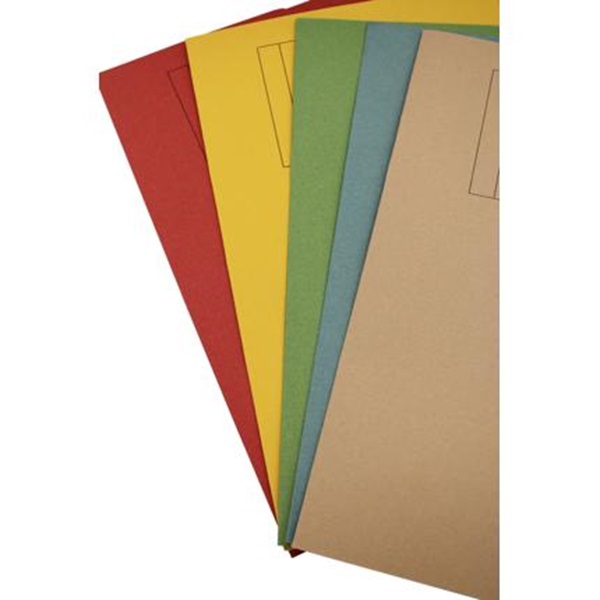  Exacompta Document Wallet Assorted Colours A4 /250gsm- 50x Per Pack