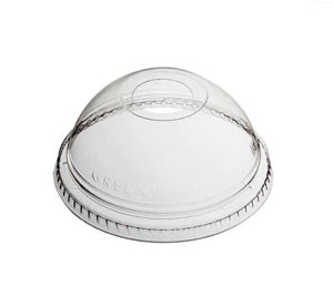 Juice Cup Dome Lids With Hole 7-9oz - 50x Per Pack