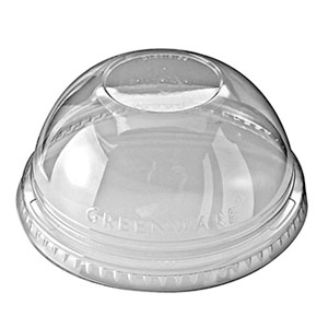 Juice Cup Dome Lids No Hole 12-16oz - 50x Per Pack