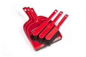 Dustpan and Stiff Brush Set Red - 1 Per pack