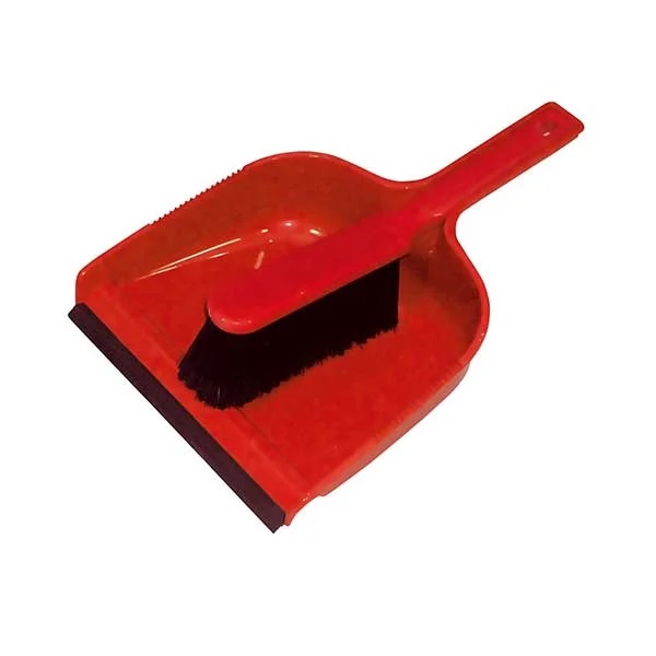 Dustpan and Soft Brush Set Red - 1 Per pack