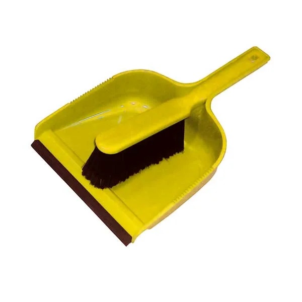 Dustpan and Soft Brush Set Yellow - 1 Per Pack