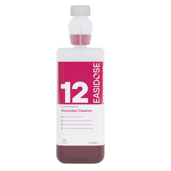 Easidose No.12 Virucidal Cleaner - 1x Litre Concentrate