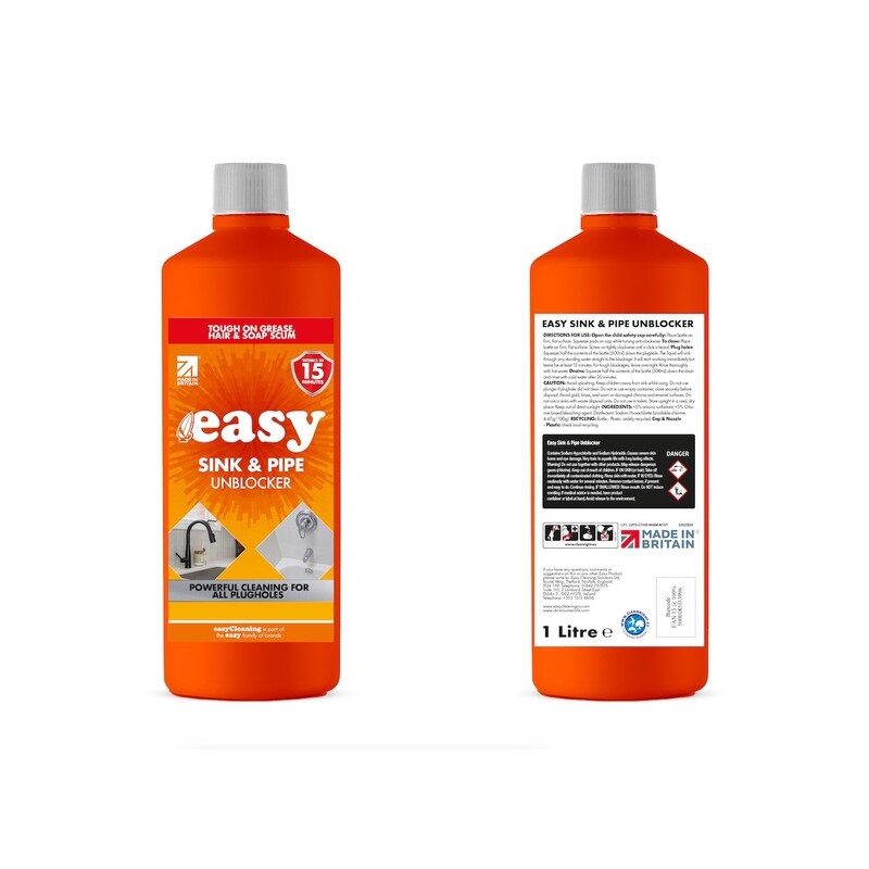 Easy Sink & Pipe Unblocker (1L) - 1x Per Pack