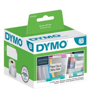 Dymo 11354 LabelWriter 57mm x 32mm - White Labels - S0722540