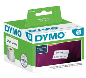 Dymo 11356 LabelWriter 41mm x 89mm - Name Badge Labels - S0722560