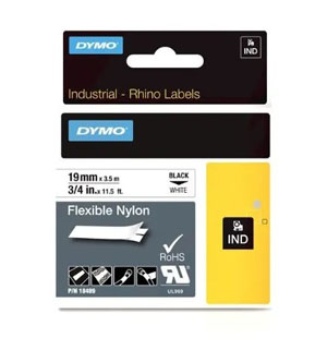 Dymo 18489 Rhino Nylon Tape 19mm x 3.5m - 1x Per Pack