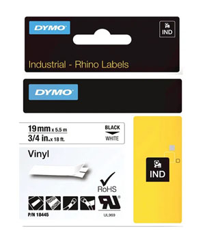 Dymo 18445 Rhino Label Printer Tape 19mm x 5.5m  - 1 Per Pack