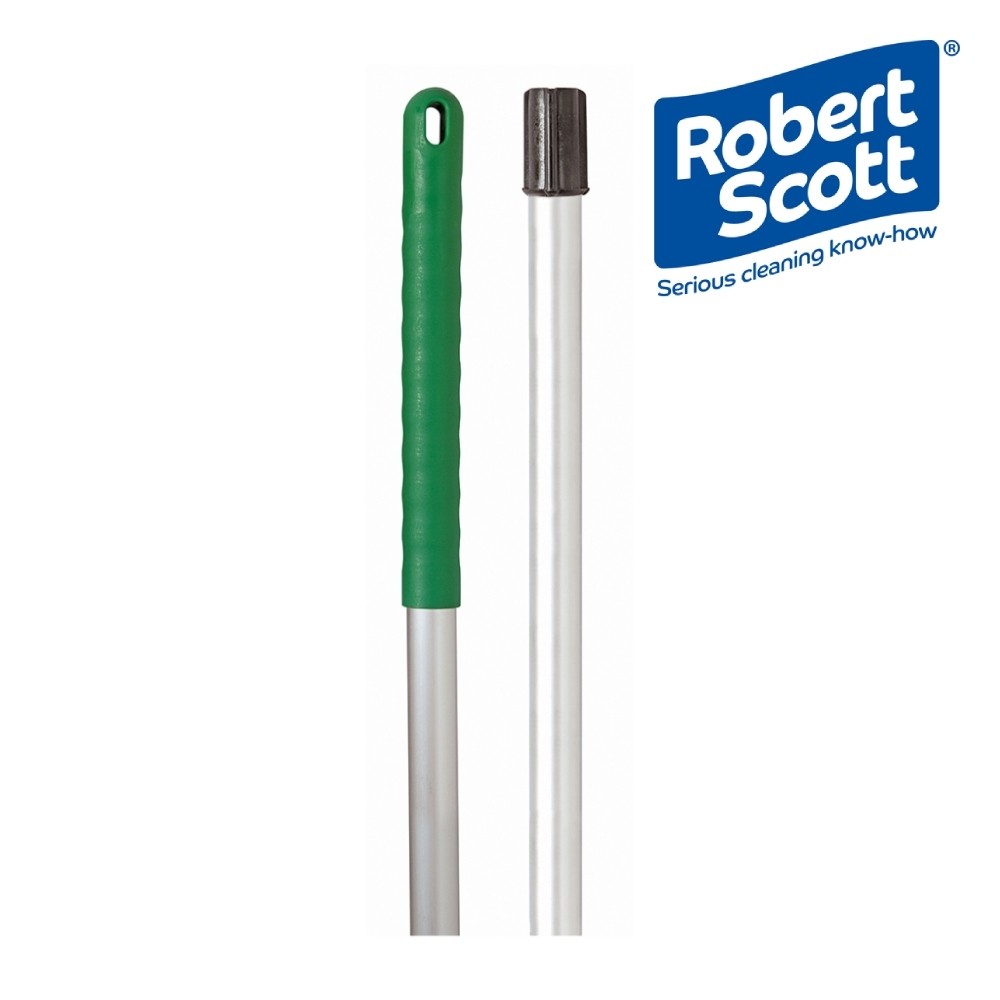 Socket Mop Handle Aluminum Green - 1.4 Metre - Green Grip