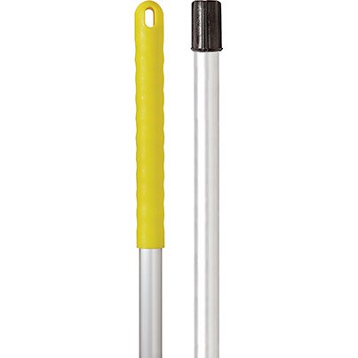 Socket Mop Handle Aluminum Yellow - 1.4 Metre - Yellow Grip