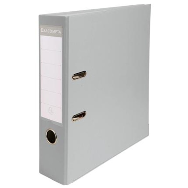 Lever Arch Exacompta PP Folder A4 Grey - 1x Per Pack