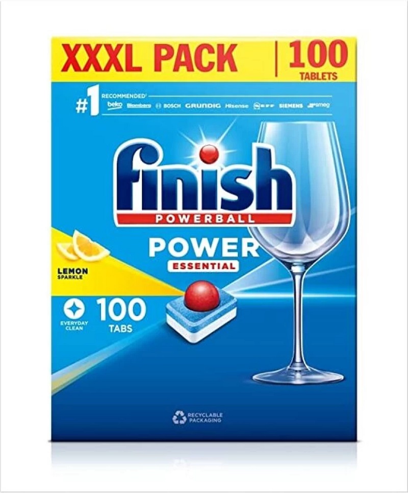 Finish Power Essential Regular 100 Dishwasher Tablets 