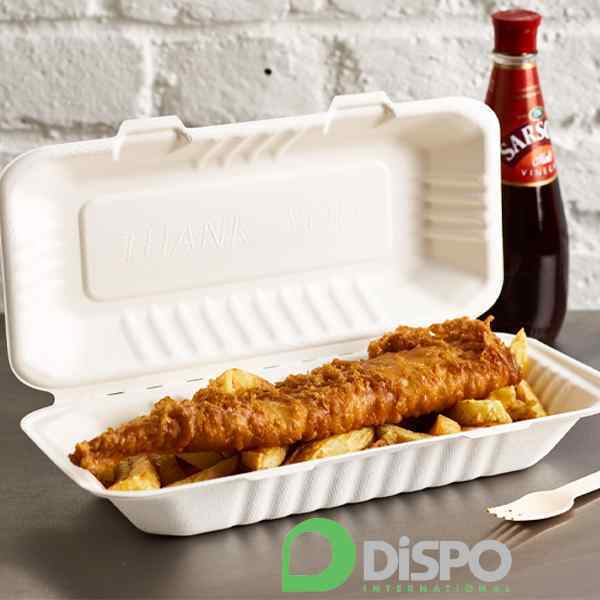 Bagasse Fish N Chip Box 13