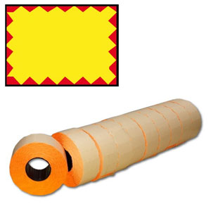 Price Flash Labels Triple Line - 37mm x 36mm - 5x Rolls Per Pack