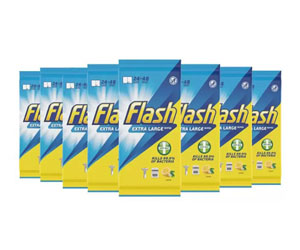 Flash Antibacterial Large Wipes - 24 Sheets Per Pack