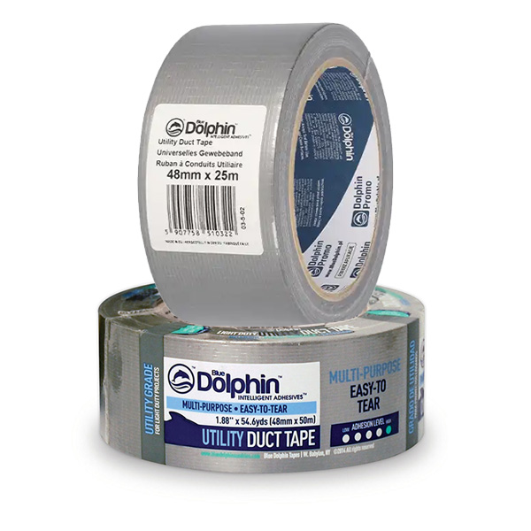 Blue Dolphin Multi Purpose Duct Tape Utility Grade Silver - 48mm x 50m - 1x Roll Per Pack