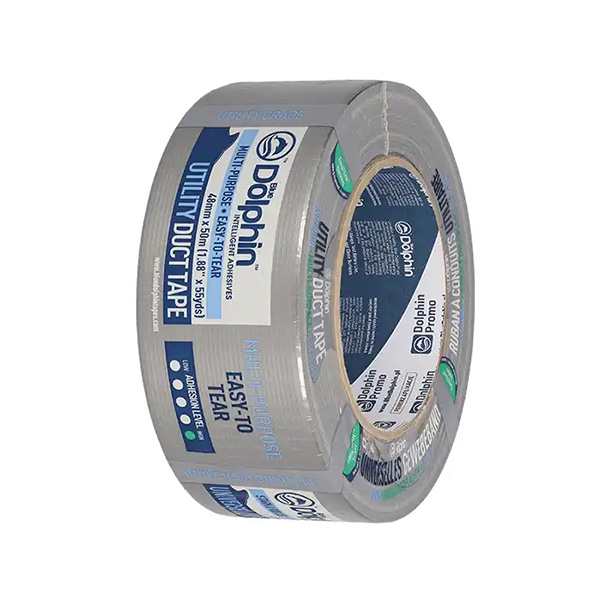 Blue Dolphin Multi Purpose Duct Tape Utility Grade Silver - 48mm x 50m - 1x Roll Per Pack