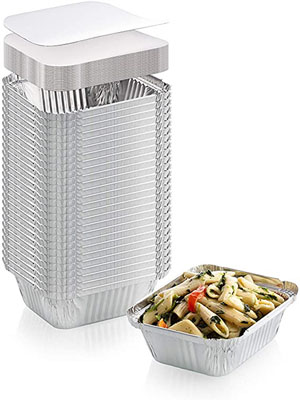 Foil Containers with Lids - No. 2 Size 4