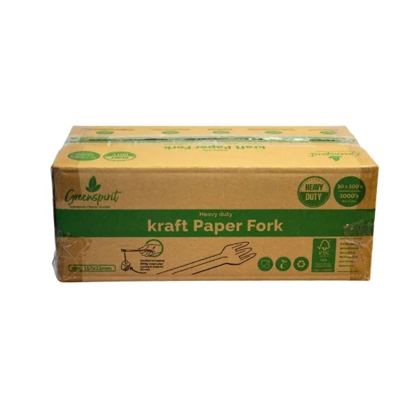 Heavy Duty Kraft Paper Forks - 100x Per Pack Heavy Duty Kraft Paper Forks - 100x Per Pack