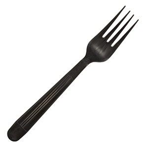Black Reusable Fork - 50x Per Pack