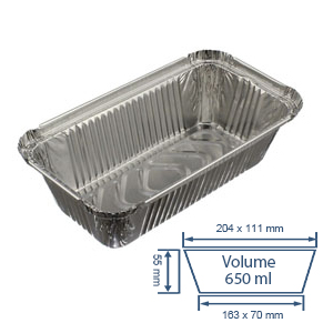 Foil Container Trays - No. 6A Size 4