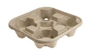 4x Cup Holders Moulded Pulp - 180x Per Case