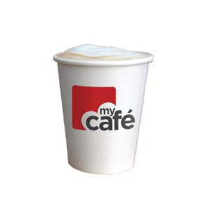 My Cafe Single Wall Cup 8oz - 50x Per Pack