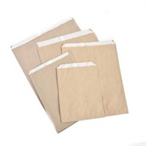 GreaseProof 2LB Kraft Lined Paper Chip Bags - 340x Per Pack 5KG