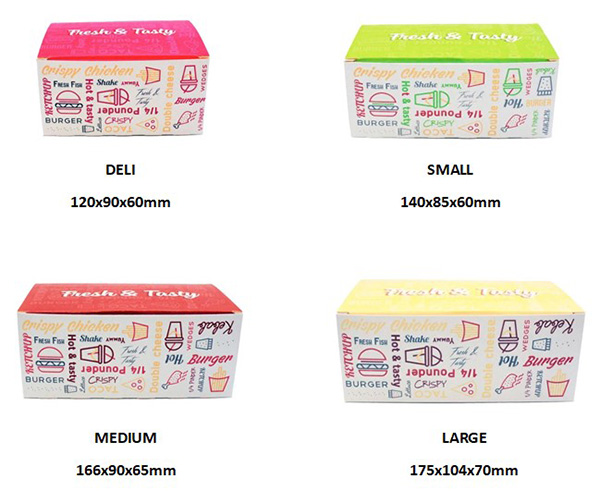 Small - Fresh & Tasty Snack Box - 400x  Per Pack