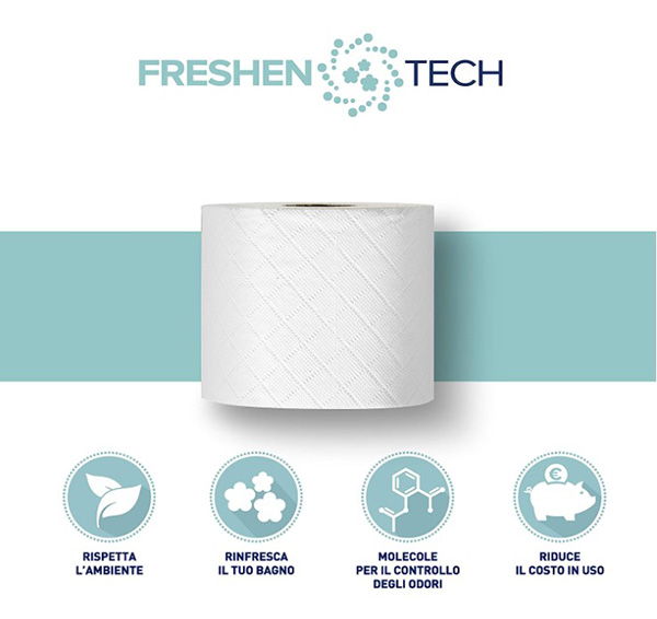 PaperNet 3Ply Fresh-Tech Toilet Tissue Rolls - 4x Rolls Per Pack