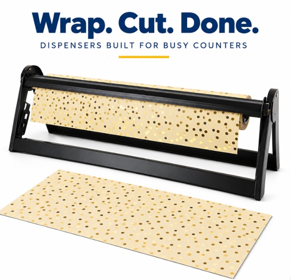 Wrapping Paper Dispenser & Cutter 70cm - 1x Per Pack Wrapping Paper Dispenser & Cutter 70cm - 1x Per Pack