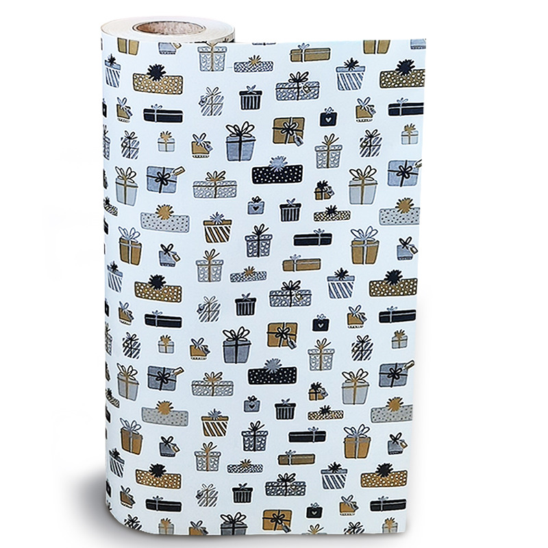 Counter Gift Wrap Rolls - Design Gifts - 500mm x 100m 80gsm - 1x Roll Per Pack