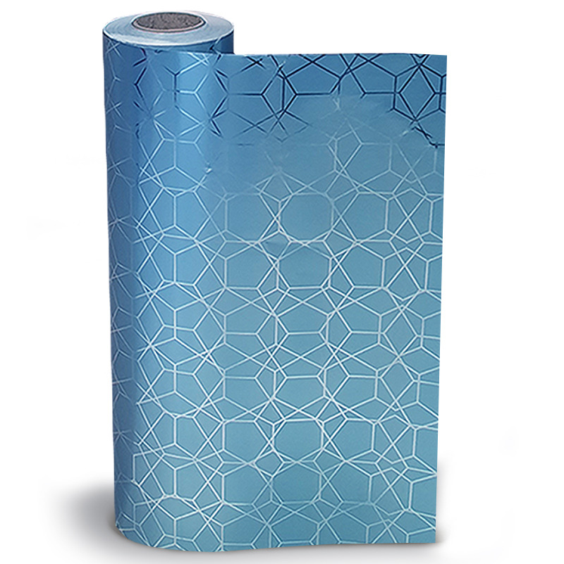 Counter Gift Wrap Rolls Metallic Blue - 500mm x 100m 74gsm - 1x Roll Per Pack