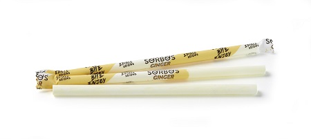 Sorbos Edible Straws Ginger - 8mm x 195mm - 200x Per Pack