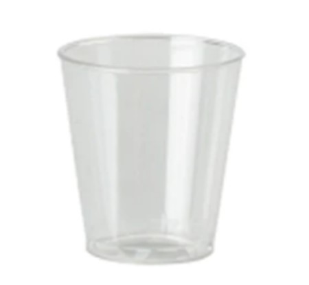 Shot Glass - 1oz/30ml  Recyclable - 50x Per Pack