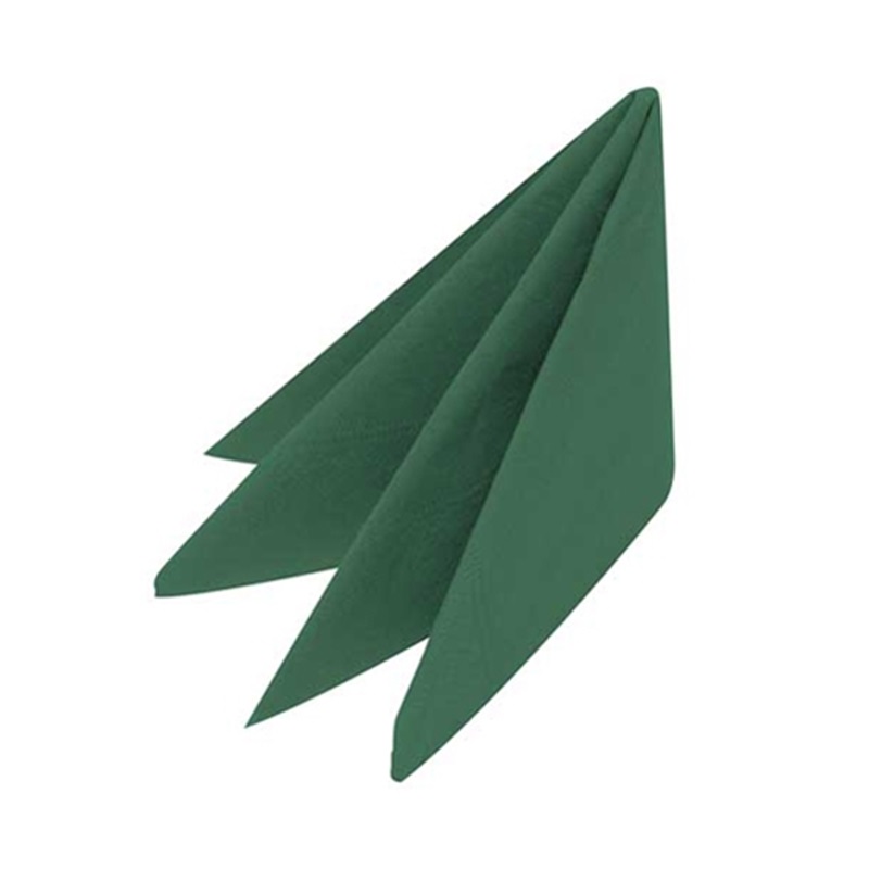 Dinner Napkins Green - 2Ply 40x40cm 4x Fold - 100x Per Pack