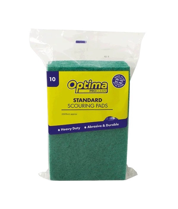 Optima Proclean Scouring Pads Standard Grade - 10 Per Pack