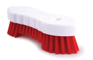 Hand Scrubbing Red Brushes - 1x Per Pack